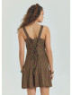 Thin Strap Button Detailed Green Bohemian Jumpsuit 4569
